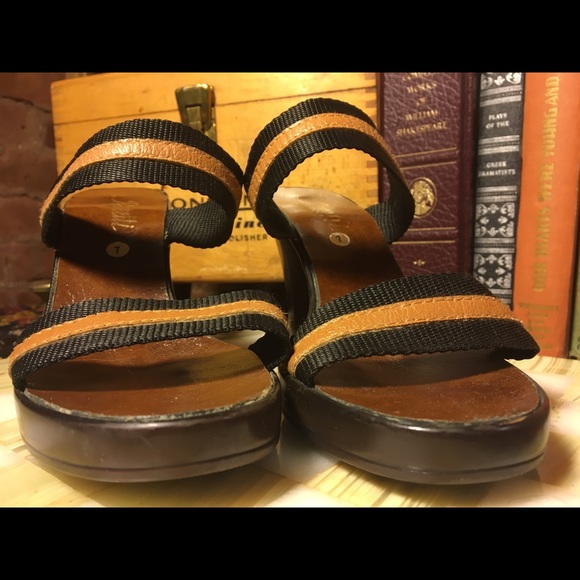 Vintage Renetti Double strap Slide Sandals size 7 - Picture 4 of 8